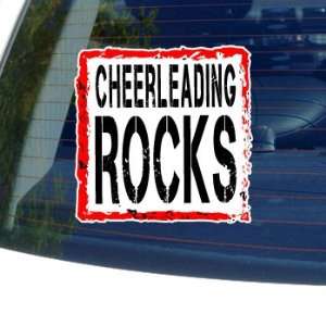  Cheerleading Rocks   Window Bumper Laptop Sticker 