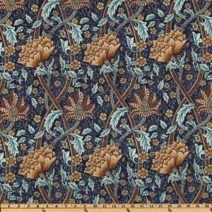  44 Wide Chelsea Floral Blue Fabric By The Yard Arts 