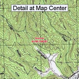  USGS Topographic Quadrangle Map   Rosman, North Carolina 