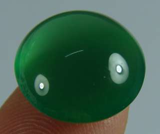 Certified 6.52 ct Clear Green Natural Chalcedony Cab Cabochon A 068 1 