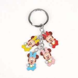  Baby Minnie Mouse Pendant Keyring Key Chain Ring Office 