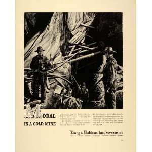  1940 Ad Young & Rubicam Advertising Gold Mine Miners GA 
