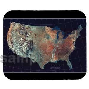  USA Topographic Map Mouse Pad 
