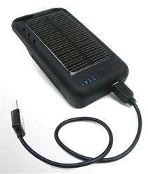 IPhone 4 4S Extended Solar Battery Charger External Case/Cover 2400mAh 