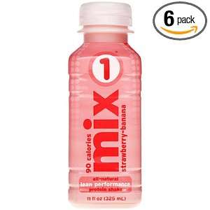 Mix 1 Lean Performance Strawberry Banana, 11 Ounce (Pack of 6)  