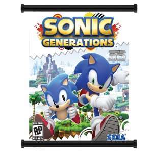  Sonic Generations Game Fabric Wall Scroll Poster (32x40 