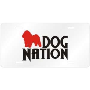 New  Bolognese Dog Nation  License Plate Dog 