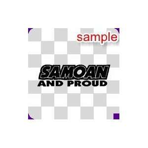  PATRIOTS SOMOAN AND PROUD 10 WHITE VINYL DECAL STICKER 