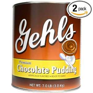 Gehls Chocolate Pudding, 112 Ounce (Pack of 2)  Grocery 