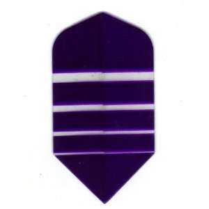   #3158 AmeriThon Purple/Clear Bands Dart Flights