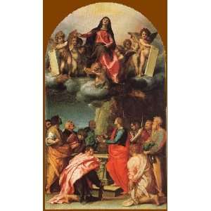   name Assumption of the Virgin, By Andrea del Sarto 