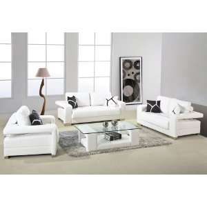  Modern Furniture  VIG  2926   White Bonded Leather Sofa 