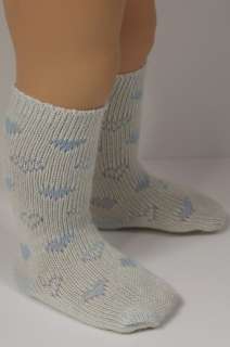 BLUE Heart Knee Doll Socks For Chatty Cathy♥  