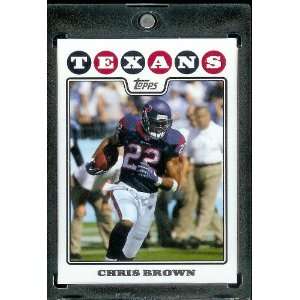  2008 Topps # 102 Chris Brown   Houston Texans   NFL 