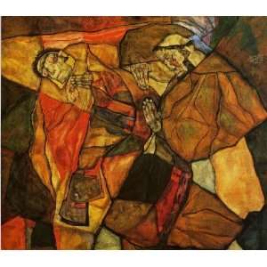 Hand Made Oil Reproduction   Egon Schiele   24 x 22 inches   Agony 