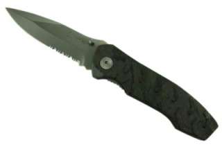 Finger Assisted Camo Rescue Tactical Pocket Knife Tool  