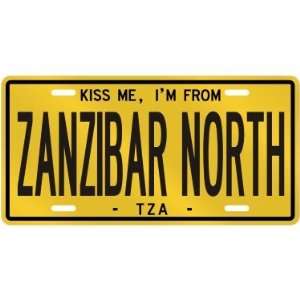 NEW  KISS ME , I AM FROM ZANZIBAR NORTH  TANZANIA LICENSE PLATE SIGN 