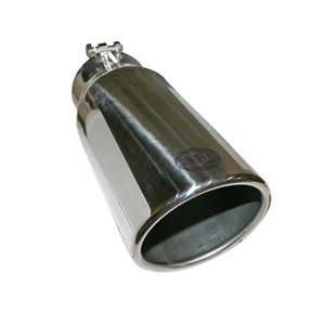  Exhaust Tip 4 in. Inlet 5 in. Outlet 12 in Length Polished 