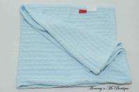 Amy Coe Ltd Edition Blue Cable Knit Chenille Blanket  
