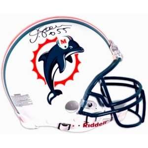  Junior Seau Signed Dolphins Pro Helmet