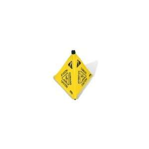   YEL   Wet Floor Safety Cone, 30 in Pop Up, Yellow