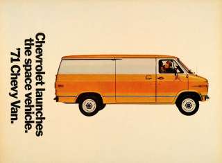 1970 Ad Chevrolet Division GM 71 Chevy Van Vehicles   ORIGINAL 