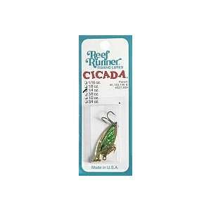  CICADA 1/4OZ GLDHT GRN