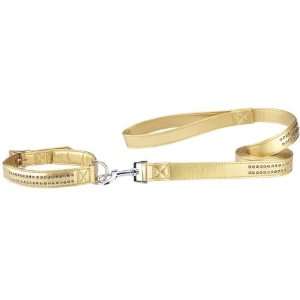  Glitzy Sheen Double row Embellished Rhinestone Dog Lead 