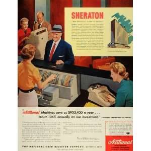  1957 Ad National Cash Register Sheraton Hotel Philadelphia 