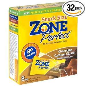 ZonePerfect Snack Size, Chocolate Caramel Cluster, 8 Count box ( Pack 