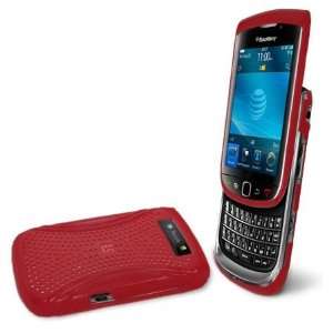  XMatrix Protector Case for BlackBerry Torch 9800 9810, Red 