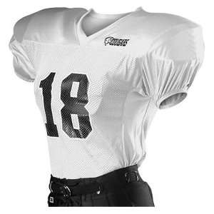  Alleson 748CL Dazzle Custom Football Jerseys WH   WHITE S 