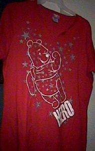 plus size POOH T SHIRT HERO red CHOICE OF SIZE  