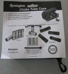 NEW Cordura Nylon Choke Tube Case Holds 6 Chokes & Wrench Remington 