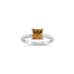  2.12 Cts Citrine Solitaire Ring in Platinum 9.0 Jewelry