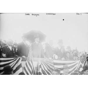   Hitchcock, E.M. Morgan and others on speakers stand, Jersey City, N.J