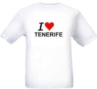  I LOVE TENERIFE   City series   White T shirt Clothing