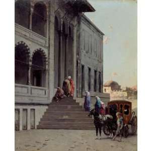 Hand Made Oil Reproduction   Alberto Pasini   32 x 32 inches   The 