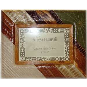  Sea Grape/Banana/Koa Seed Pod Picture Frame (3x5)