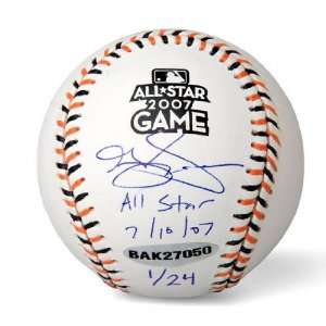  Signed Grady Sizemore Baseball with All Star 39273 