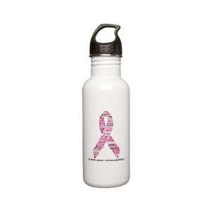   Water Bottle 0.6L Cancer Pink Ribbon Support Breast Cancer Awareness