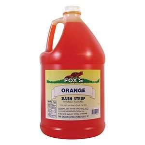 Foxs Orange Slushy and Granita Syrup 4   1 Gallon Containers / CS 