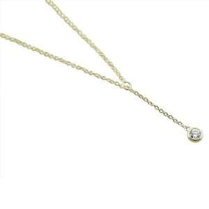  Sterling Silver Classic Bezel Solitaire Necklace. GIFT BOX 