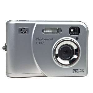  HP Photosmart E337 5.0MP 5x Digital Zoom Camera (Silver 