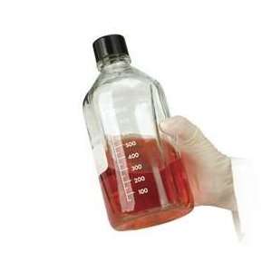 Wheaton Graduated Media/Lab Bottles; With Rubber Lined Cap; Capacity 