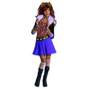  Girls Clawdeen Wolf Costume Deluxe   Monster High   Large 