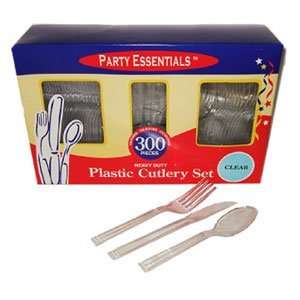   Party 300 PC. Cutlery Boxes   Clear #N30021
