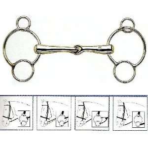  KK Universal Shaped Snaffle Bit   18mm AurStainl, 5.75 