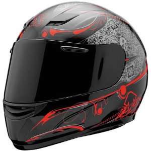 Sparx S 07 Crank Red Full Face Helmet (S) Automotive