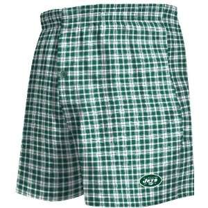  New York Jets Flannel Boxer Sleep Shorts By VF Imagewear 